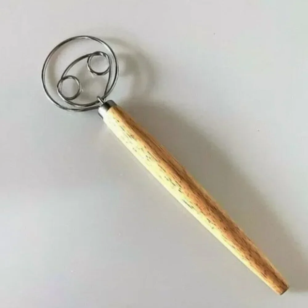 DANISH DOUGH WHISK  4 LOOP DOUBLE EYE DESIGN